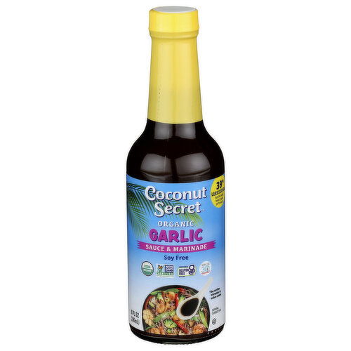 Nutiva Garlic Sauce Marinade Coconut Aminos - 10 Fluid Ounce