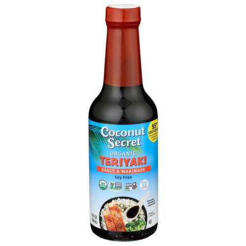 Nutiva Teriyaki Sauce Marinade Coconut Aminos - 10 Fluid Ounce
