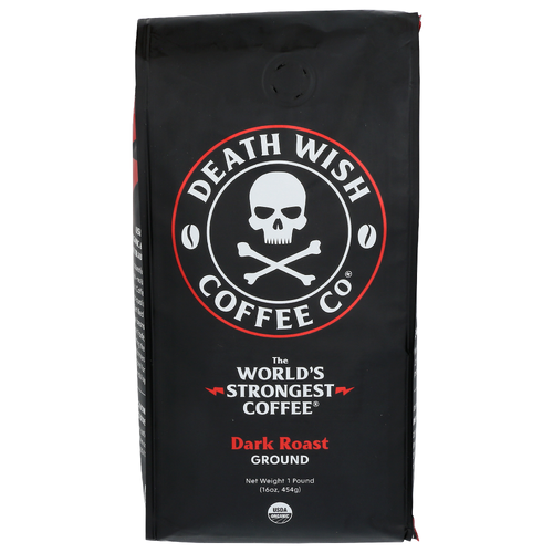Death Wish Coffee Co Ground Dark Roast - 1 Pound