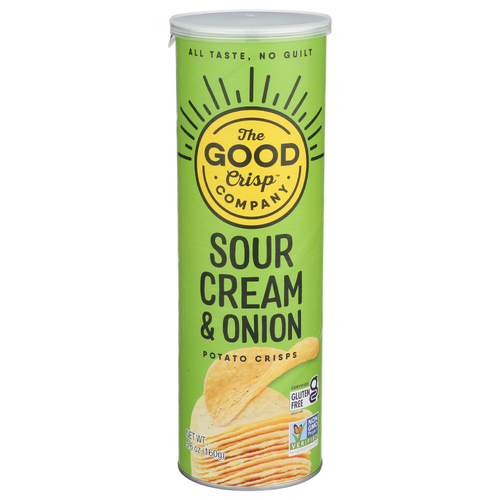 The Good Crisp Company Crisps, Sour Cream & Onion - 5.6 Ounce