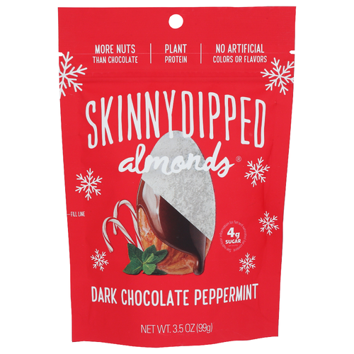 Skinnydipped Peppermint Dark Chocolate Almonds - 3.5 Ounce