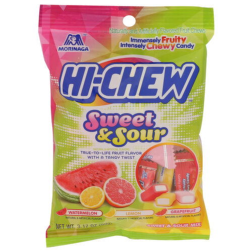 HI-CHEW Grapefruit, Lemon, Lime Sweet & Sour Mix - 3.17 Ounce