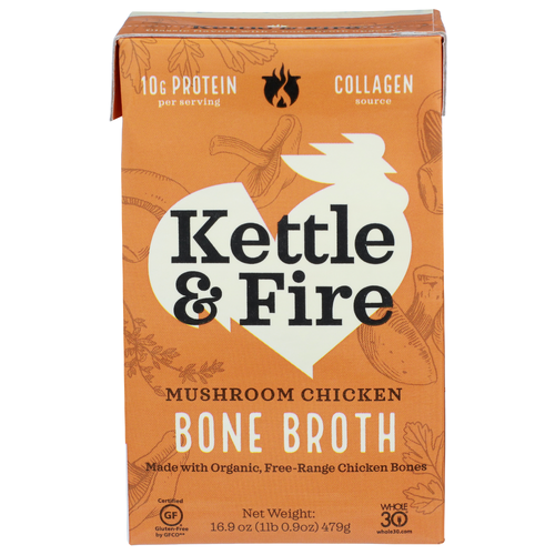 Kettle & Fire Bone Broth Mushroom Chicken - 16.9 Ounce
