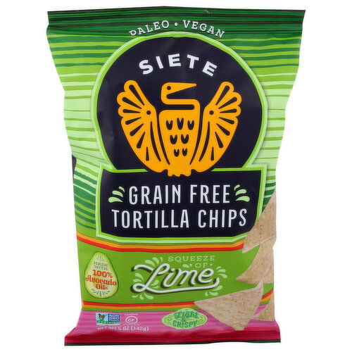 Siete Tortilla Chips Lime - 5 Ounce
