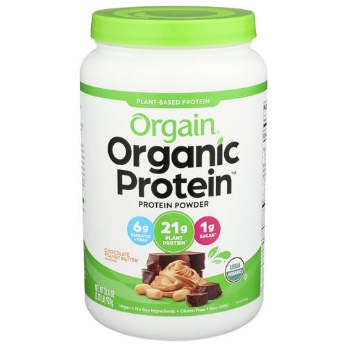 Orgain Chocolate Peanut Butter Plant Protein Powder - 32.4 Ounce