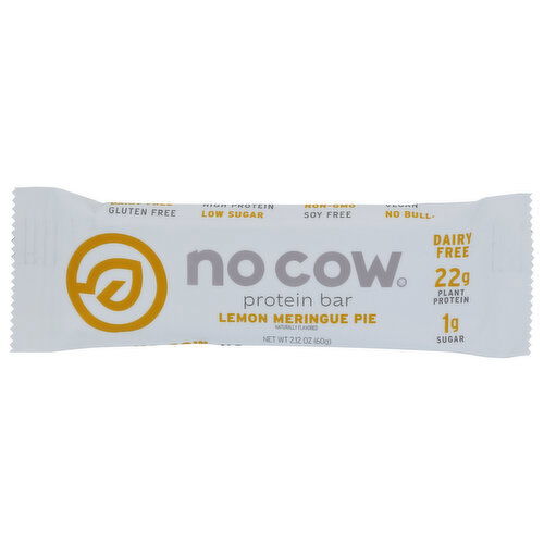 No Cow Lemon Meringue Pie Bar Vegan Protein - 2.12 Ounce