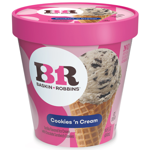 Baskin Robbins Cookies 'n Cream Ice - 1 Each