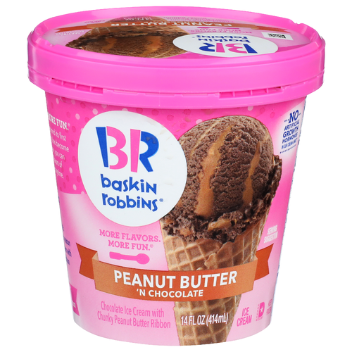 Baskin Robbins Peanut Butter N' Chocolate Ice Cream - 14 Fluid Ounce