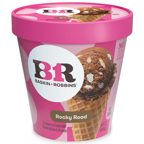 Baskin Robbins Rocky Road Ice Cream - 1 Each