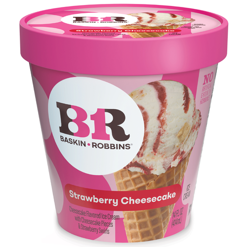 Baskin Robbins Strawberry Cheesecake Ice Cream - 1 Each