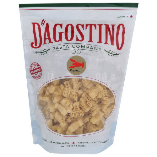 D'AGOSTINO Pasta Company Crawfish Shaped Dagostino 12 Bags - 16 Ounce Image 1 of 2