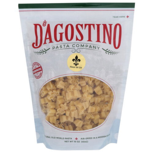 D'AGOSTINO Pasta Company Fleur De Lis Shaped Dagostino 12 Bags - 16 Ounce Image 1 of 2