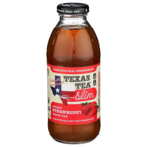 TEXAS TEA Poteet Strawberry White Slim Rtd - 16 Fluid Ounce
