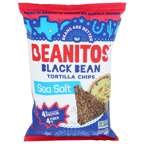Beanitos Sea Salt Black Bean Chips Original Omg - 5 Ounce