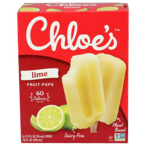 CHLOE's Lime Frozen Pops - 2.5 Fluid Ounce - 4 Count