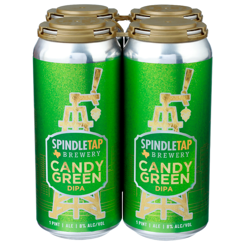 Spindletap Brewery Ale Candy Green Dipa - 16 Fluid Ounce - 4 Count