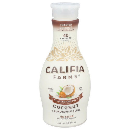 Califia Farms Almond Milk Aldi Toasted Coconut - 48 Fluid Ounce
