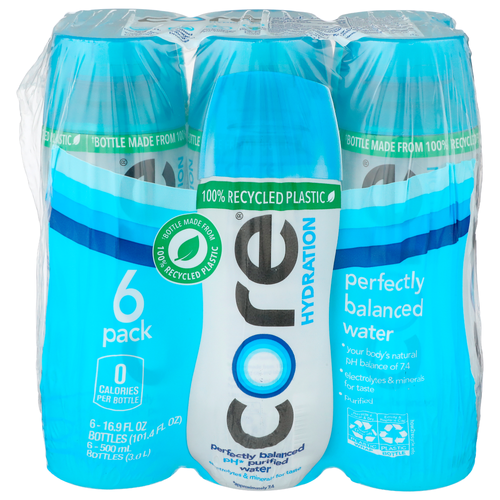 Core Hydration Perfectly Balanced Water - 16.9 Fluid Ounce - 6 Count