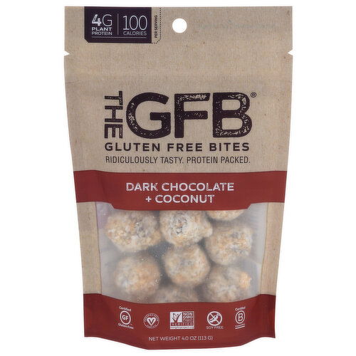 The Gfb Protein Bites Dark Chocolate Coconut - 4 Ounce