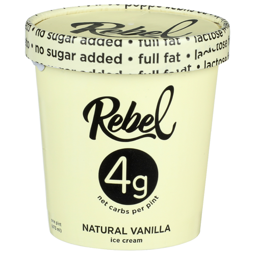 Rebel Natural Vanilla Ice Cream - 1 Pint