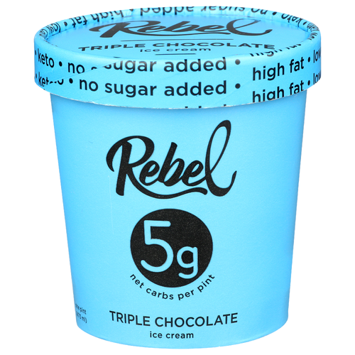 Rebel Triple Chocolate Ice Cream - 1 Pint