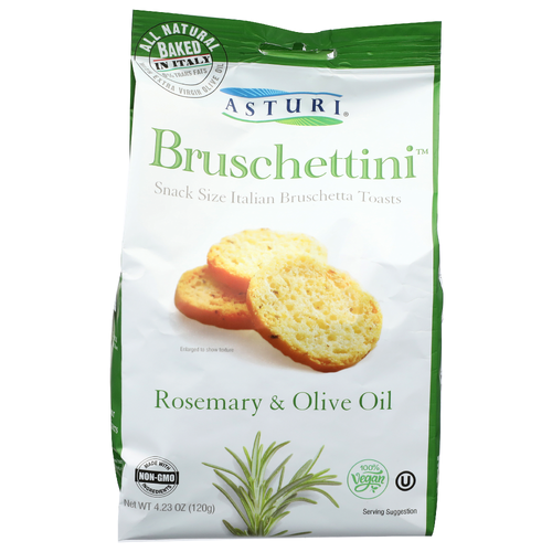 Asturi Rosemary & Olive Oil Bruschettini - 4.23 Ounce