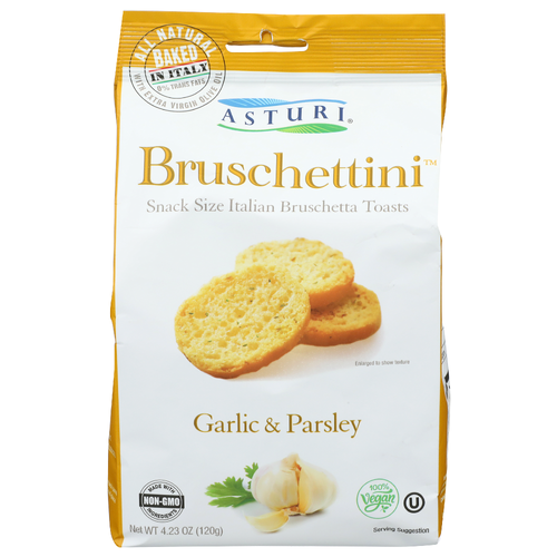 Asturi Garlic & Parsley Bruschettini - 4.23 Ounce