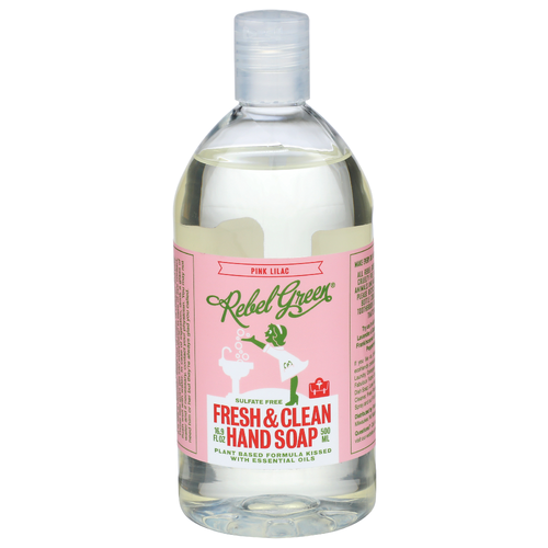 Rebel Green Pink Lilac Fresh & Clean Hand Soap - 16.9 Fluid Ounce