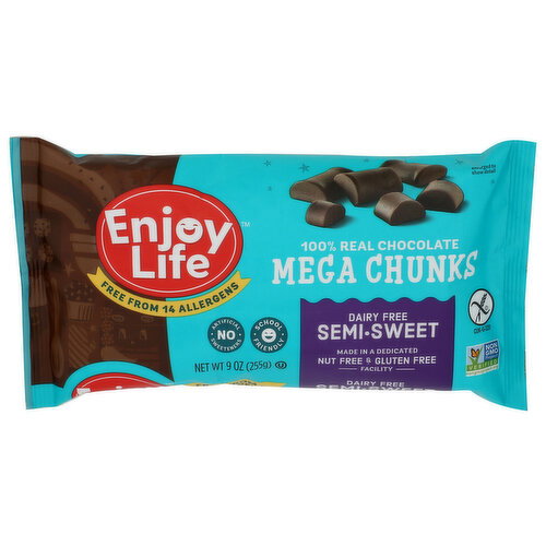 Enjoy Life Chocolate Baking Mega Chunks Semi-Sweet - 9 Ounce Image 1 of 4