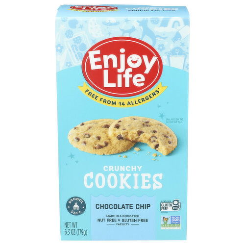Enjoy Life Chocolatechip Crunchy Cookie Chocolate Chip Chocolate - 6.3 Ounce Image 1 of 4