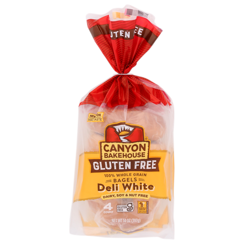 Canyon Bakehouse Fresh Bagel Deli White - 3.5 Ounce - 4 Count