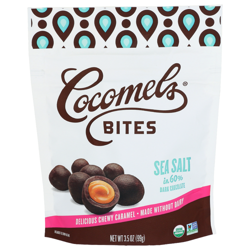 Cocomels Chocolate Covered Bites Sea Salt - 3.5 Ounce
