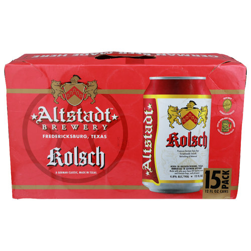 Altstadt Brewery Premium German-Style Beer Rolsch - 12 Fluid Ounce - 15 Count