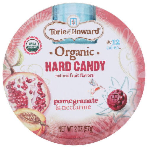 TORIE & HOWARD Pomegranate & Nectarine Hard Candy - 2 Ounce - 1 Count