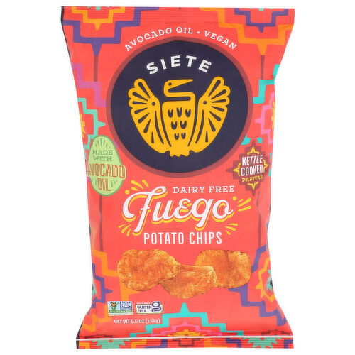 SIETE Fuego Potato Chips - 5.5 Ounce