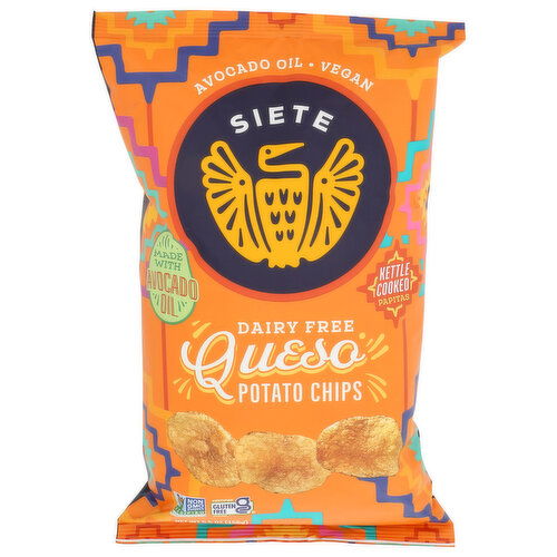 SIETE FAMILY FOODS Queso Potato Chips - 5.5 Ounce