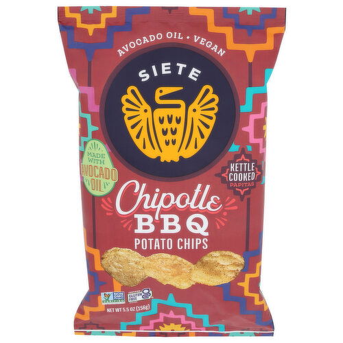 SIETE Chips Potato Chptle BBQ - 5.5 Ounce