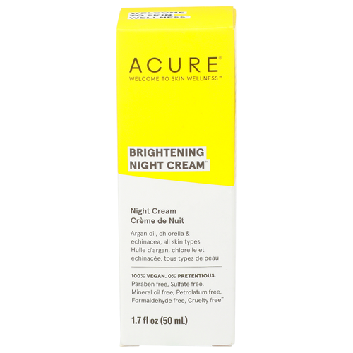 Acure Brightening Night Cream - 1.7 Fluid Ounce