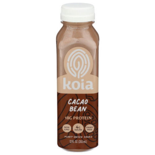 KOIA Cacao Bean Plant-Based Protein Shake - 12 Fluid Ounce