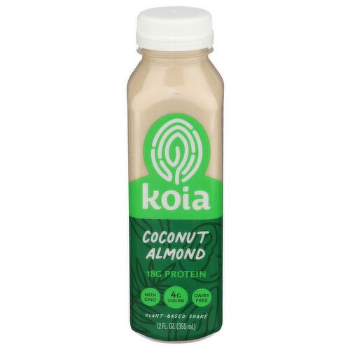 KOIA Coconut Almond Plant-Based Protein Shake - 12 Fluid Ounce