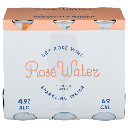 Rose Water Dry Winé Rose Blended With Sparkling Water - 0.25 Liter - 6 Count Image 1 of 4