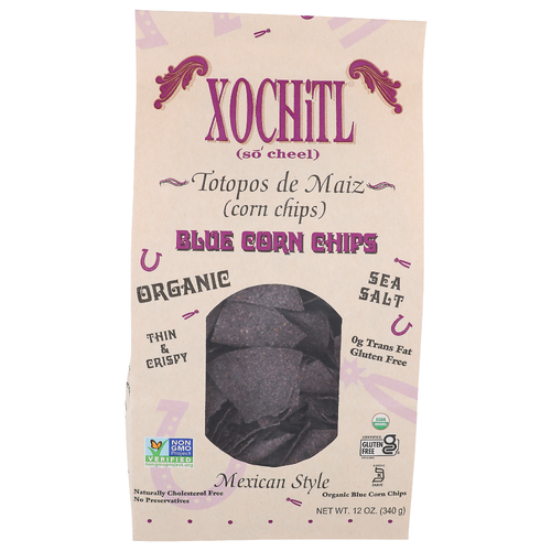 Xochitl Mexican Style Organic Blue Corn Chips - 12 Ounce - 1 Count