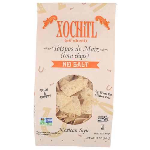 Xochitl Mexican Style White Corn Chips - 12 Ounce