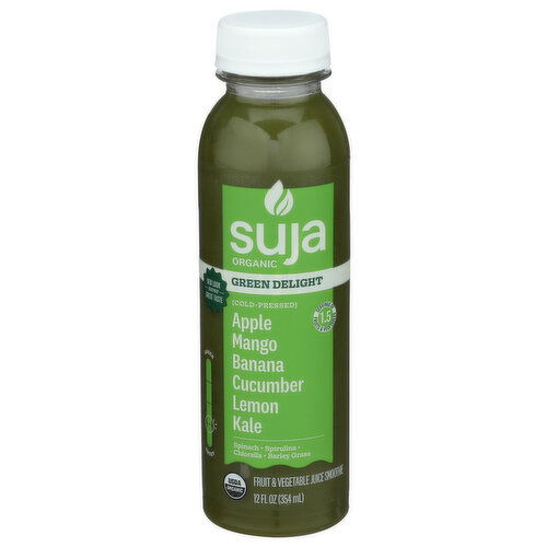 SUJA ORGANIC Cold Pressed Juice Green Delight - 12 Fluid Ounce