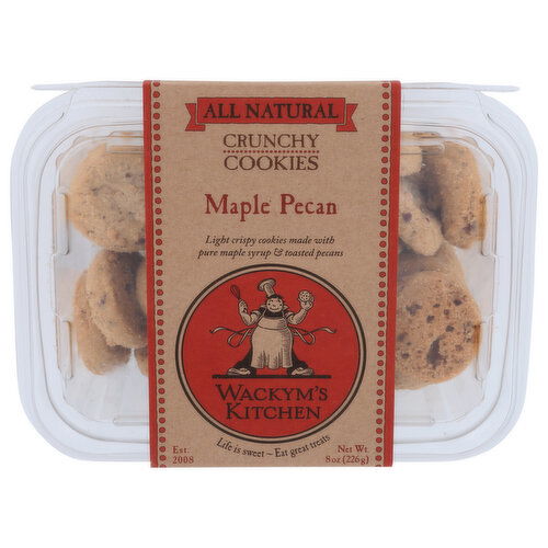 WACKYM's Kitchen Maple Pecan All-Natural Crunchy Cookies - 8 Ounce