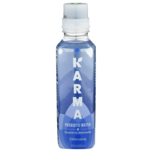 Karma Wellness Water Probiotic Blueberry Lemonade - 18 Fluid Ounce
