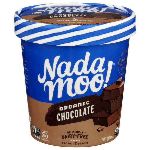 NADAMOO! Non Dairy Frozen Dessert Dutch Chocolate - 1 Pint
