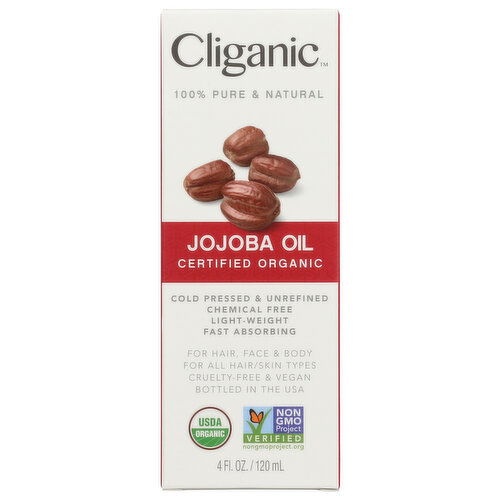 Cliganic Oil Jojoba Organic - 4 Fluid Ounce