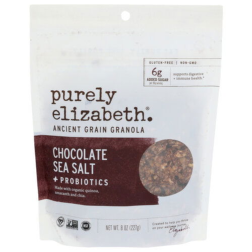 Purely Elizabeth Chocolate Sea Salt Granola Probiotic Pouch - 8 Ounce