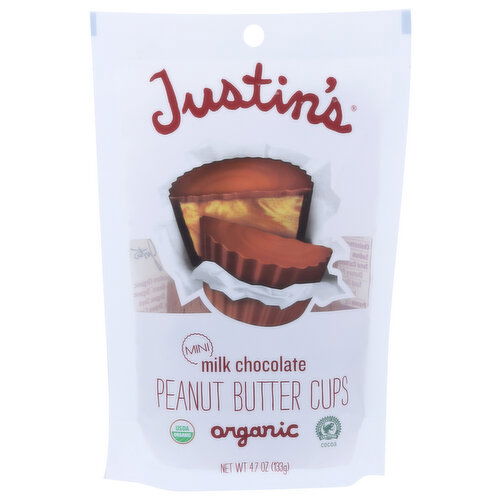 Justin's Peanut Butter Cups Mini Milk Chocolate - 4.7 Ounce